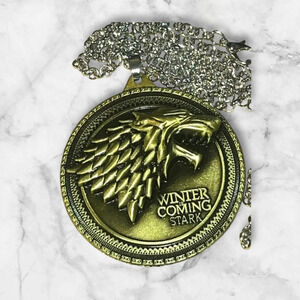 Game of Thrones winter is coming HBO collectible necklace